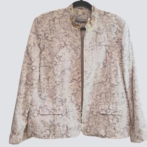 Alfred Dunner Gray Design Jacket 16P